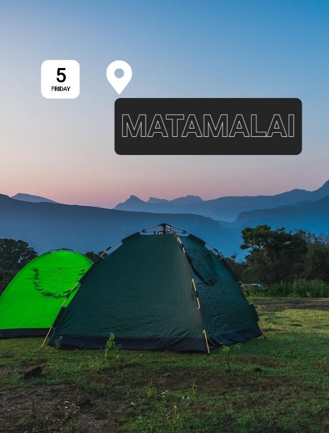 Tent stay camping at Matamala